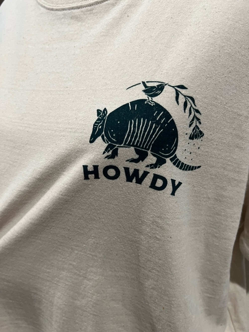 Christy Dawn Farm to Closet Rare Howdy Armadillo Regenerative Cotton T-Shirt XL - Picture 4 of 8